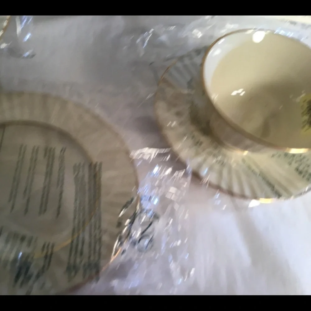 LENOX CITATION GOLD 5‎ PIECES VINTAGE DINNER .